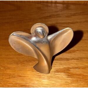 Vintage 1990's Suellen Pewter Angel Figurine 2.5” "Angel of Joy"